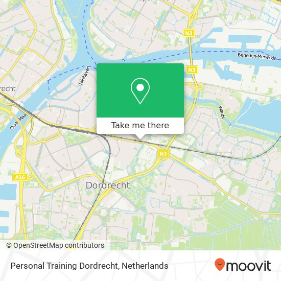 Personal Training Dordrecht, Halmaheiraplein 26 kaart