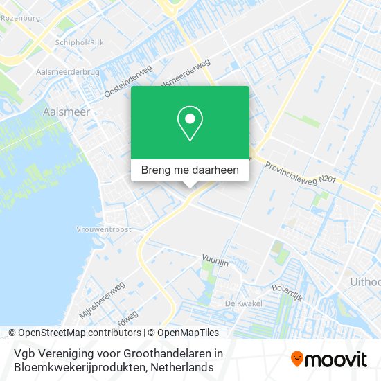 Vgb Vereniging voor Groothandelaren in Bloemkwekerijprodukten kaart