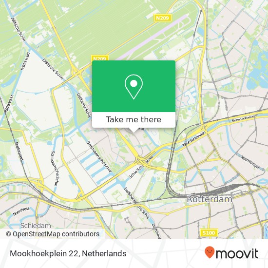 Mookhoekplein 22, 3042 GD Rotterdam kaart