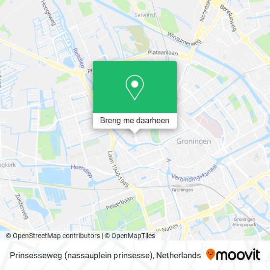 Prinsesseweg (nassauplein prinsesse) kaart