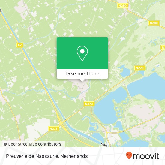 Preuverie de Nassaurie, Nassauplein 12 kaart