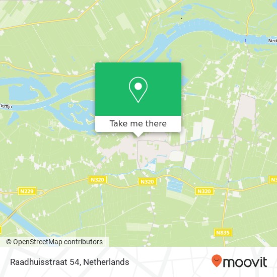 Raadhuisstraat 54, Raadhuisstraat 54, 4021 EJ Maurik, Nederland kaart