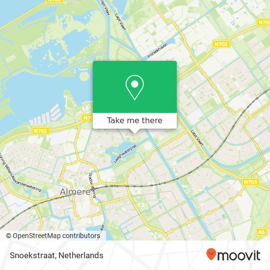 Snoekstraat, 1317 Almere-Stad kaart