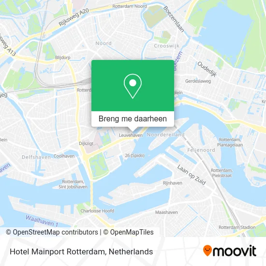 Hotel Mainport Rotterdam kaart