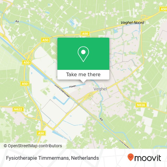 Fysiotherapie Timmermans, Heilig Hartplein kaart