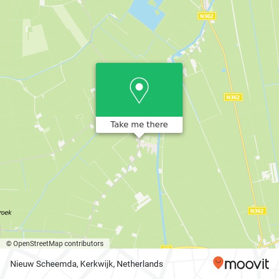 Nieuw Scheemda, Kerkwijk kaart