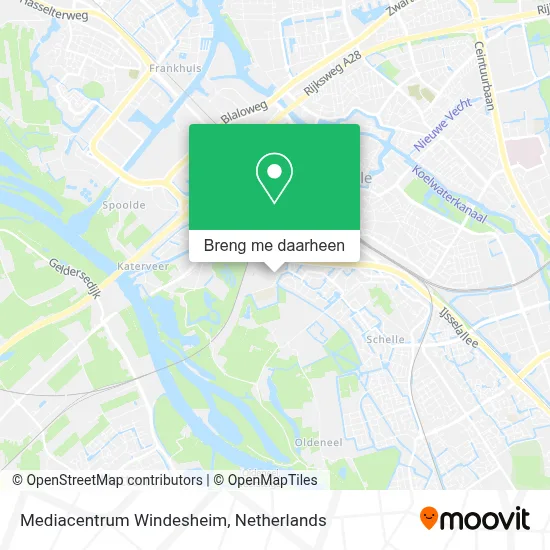 Mediacentrum Windesheim kaart