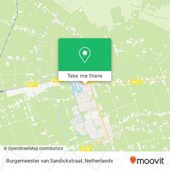 Burgemeester van Sandickstraat, 7711 HV Nieuwleusen kaart