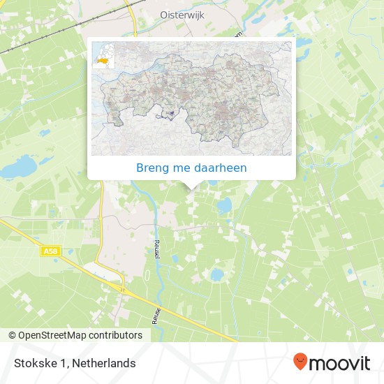 Stokske 1, Stokske 1, 5066 CC Moergestel, Nederland kaart