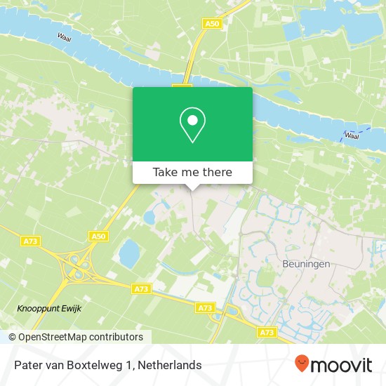 Pater van Boxtelweg 1, 6644 CA Ewijk kaart