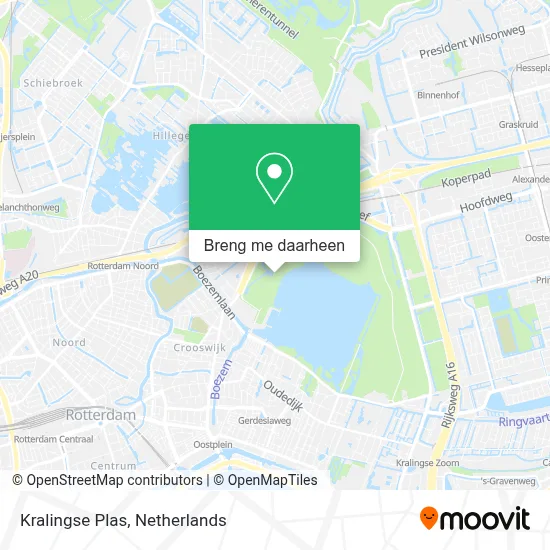 Kralingse Plas kaart