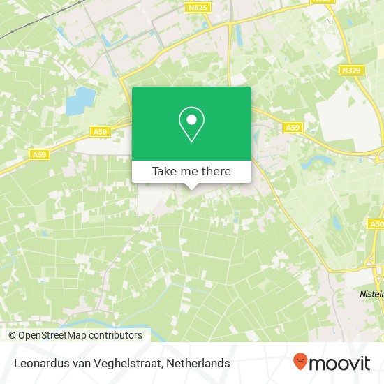 Leonardus van Veghelstraat, 5384 Heesch kaart
