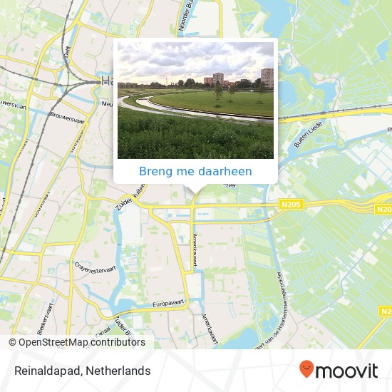 Reinaldapad, 2033 Haarlem kaart