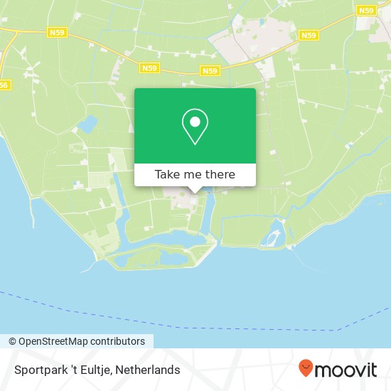 Sportpark 't Eultje, Koningin Julianastraat 16 kaart