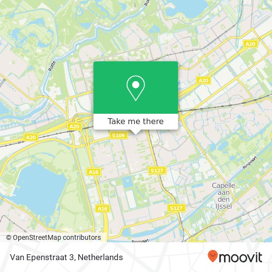 Van Epenstraat 3, 3067 EK Rotterdam kaart
