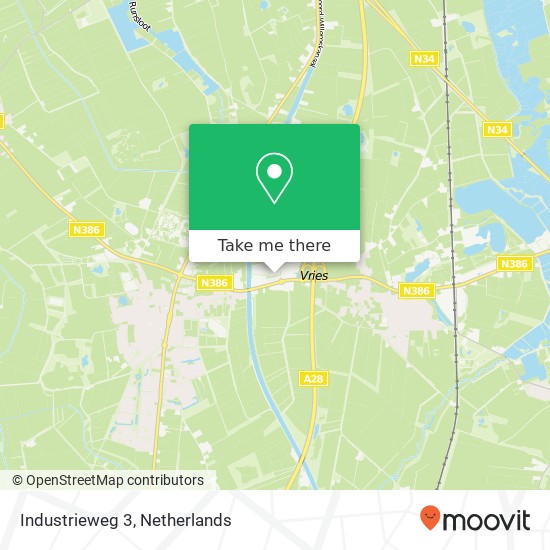 Industrieweg 3, 9482 TG Tynaarlo kaart