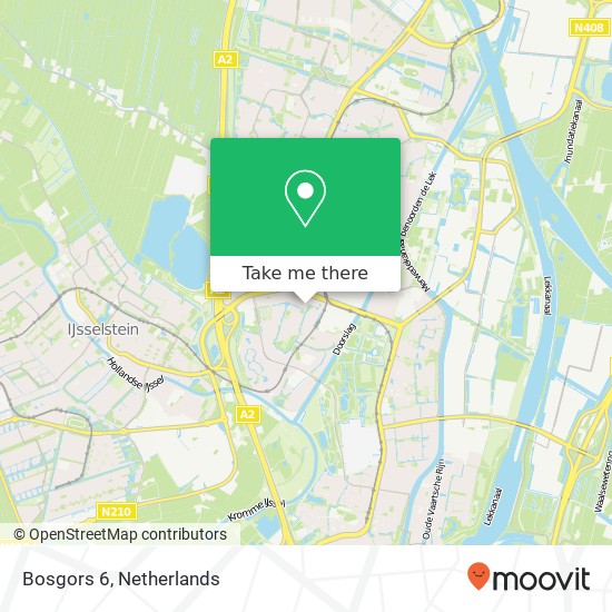 Bosgors 6, 3435 CN Nieuwegein kaart