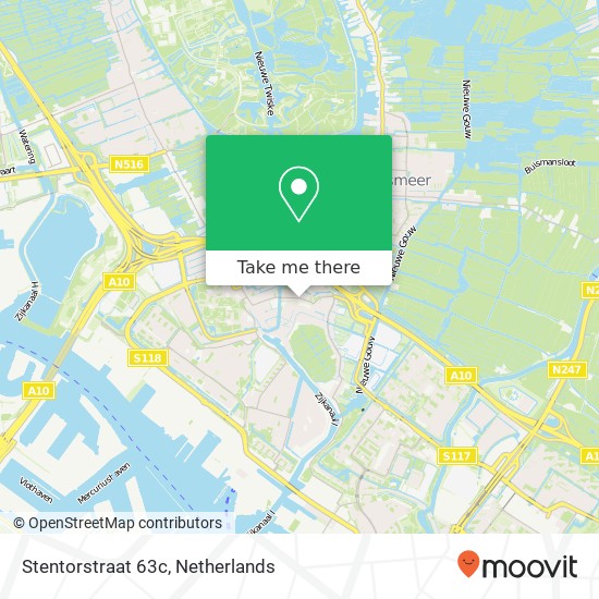 Stentorstraat 63c, 1035 XC Amsterdam kaart