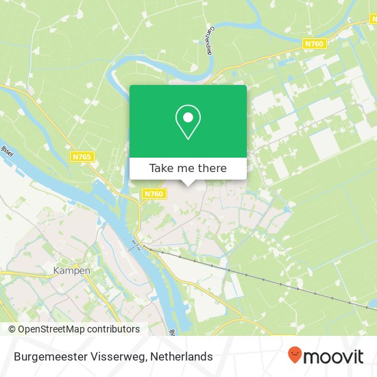 Burgemeester Visserweg, 8271 TZ IJsselmuiden kaart