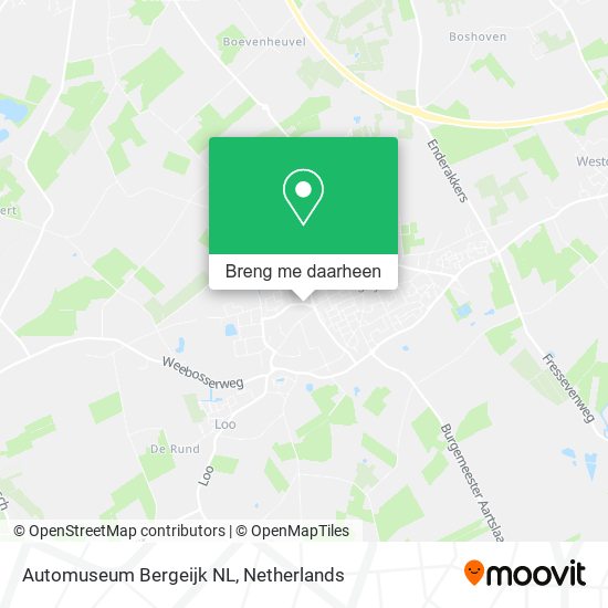 Automuseum Bergeijk NL kaart