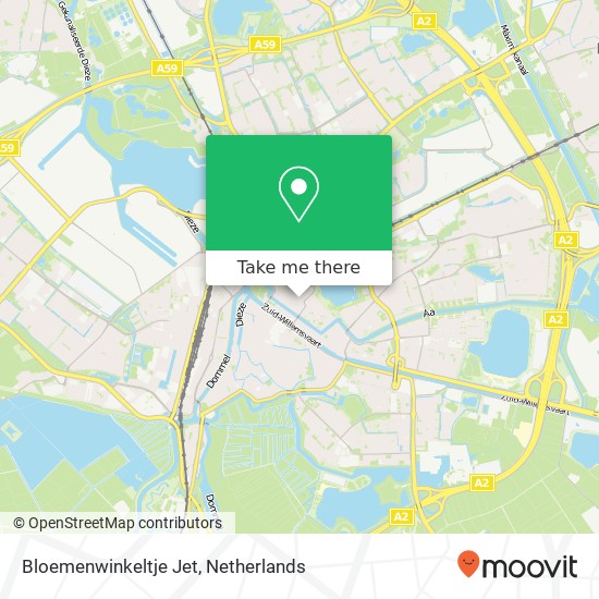 Bloemenwinkeltje Jet, Van Noremborghstraat 118 kaart