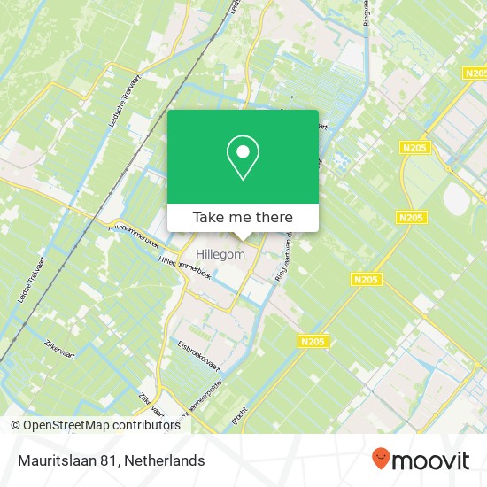 Mauritslaan 81, Mauritslaan 81, 2181 SM Hillegom, Nederland kaart