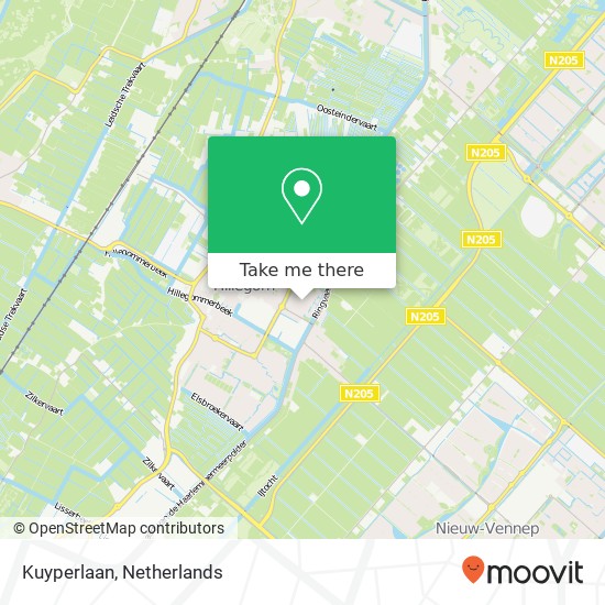 Kuyperlaan, Kuyperlaan, 2181 Hillegom, Nederland kaart