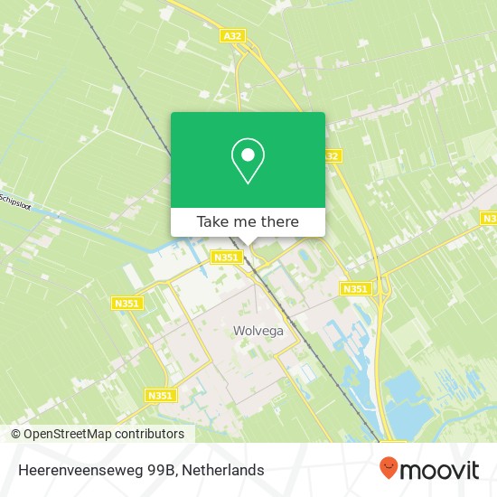 Heerenveenseweg 99B, Heerenveenseweg 99B, 8471 ZA Wolvega, Nederland kaart