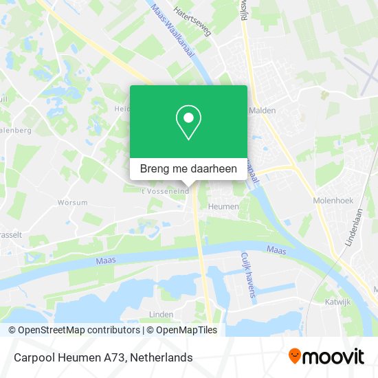 Carpool Heumen A73 kaart