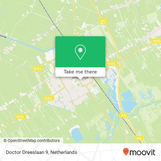 Doctor Dreeslaan 9, 8471 LD Wolvega kaart