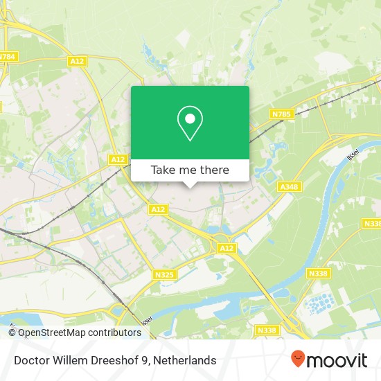 Doctor Willem Dreeshof 9, 6882 JX Velp kaart