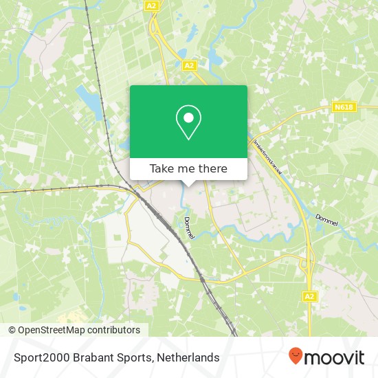 Sport2000 Brabant Sports, Clarissenstraat 2A kaart