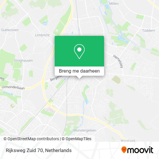 Rijksweg Zuid 70 kaart