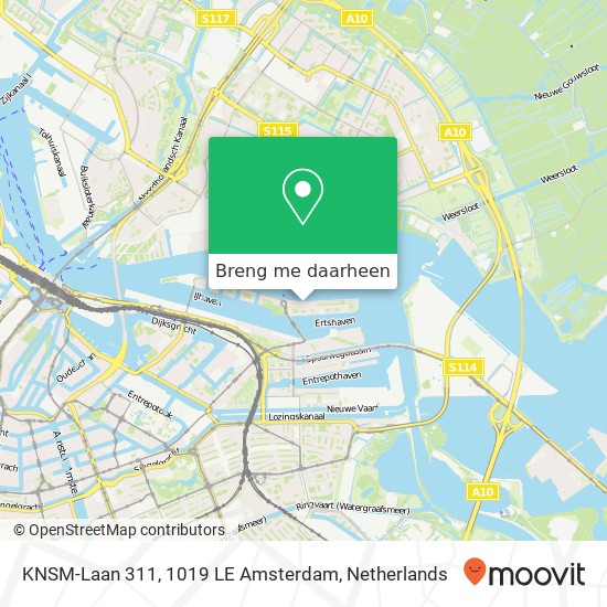 KNSM-Laan 311, 1019 LE Amsterdam kaart