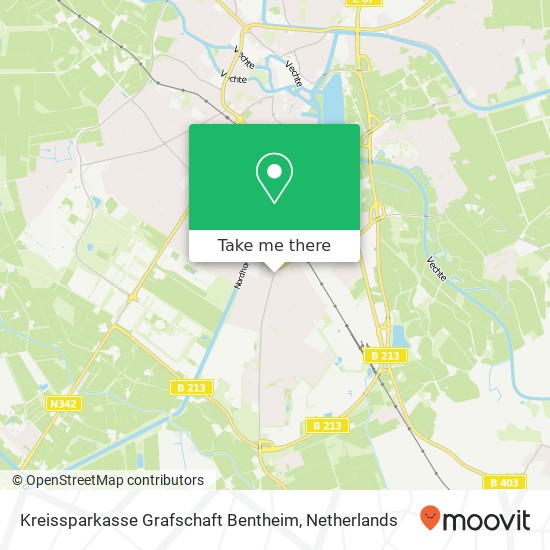 Kreissparkasse Grafschaft Bentheim, Gildehauser Weg 53 kaart