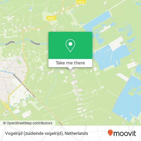 Vogelrijd (zuideinde vogelrijd), 8428 HE Fochteloo kaart