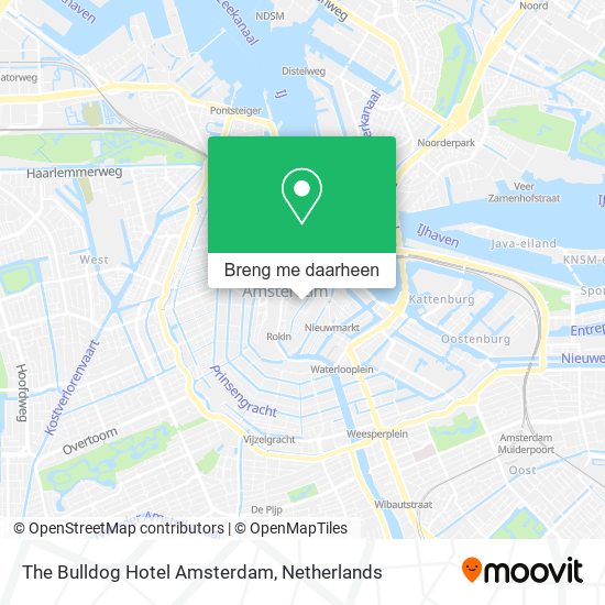 The Bulldog Hotel Amsterdam kaart