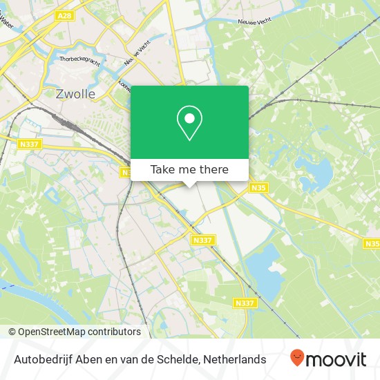 Autobedrijf Aben en van de Schelde, Nikolaus Ottostraat 7 kaart