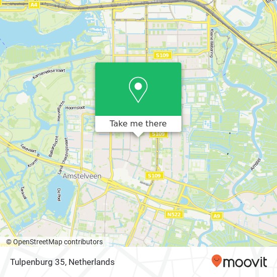 Tulpenburg 35, 1181 NK Amstelveen kaart