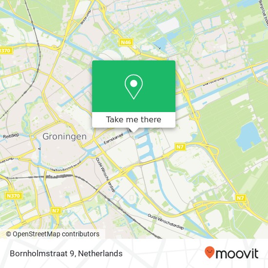 Bornholmstraat 9, Bornholmstraat 9, 9723 Groningen, Nederland kaart