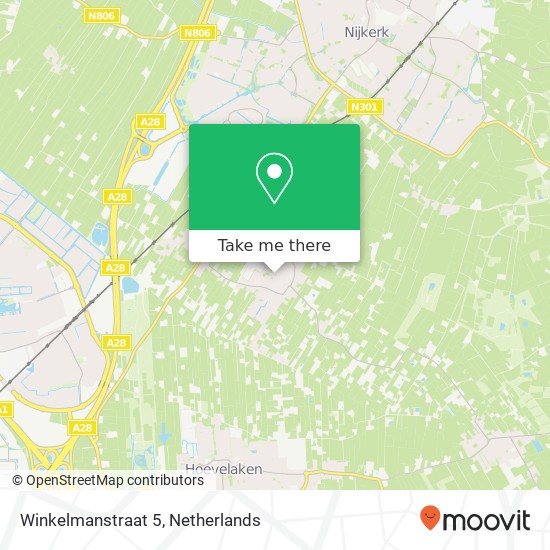Winkelmanstraat 5, Winkelmanstraat 5, 3864 ER Nijkerkerveen, Nederland kaart