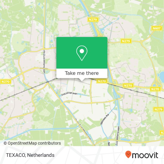 TEXACO, Engelseweg kaart