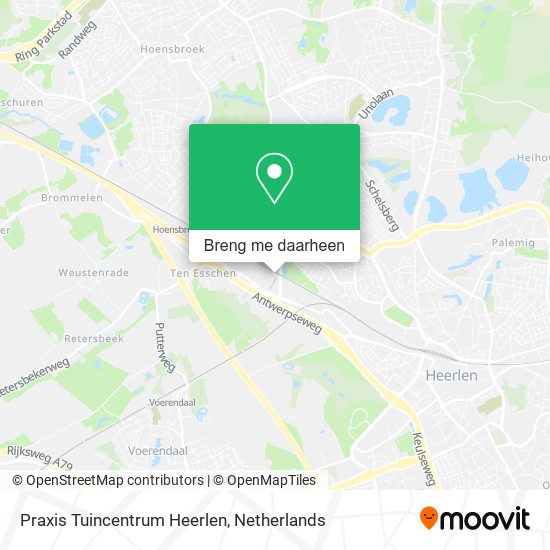 Praxis Tuincentrum Heerlen kaart