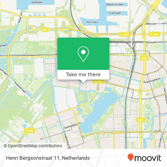 Henri Bergsonstraat 11, 1064 LP Amsterdam kaart
