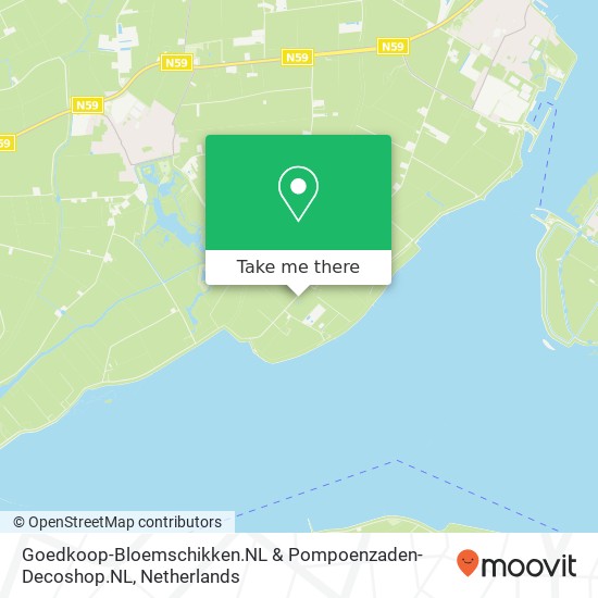 Goedkoop-Bloemschikken.NL & Pompoenzaden-Decoshop.NL, Langeweg 16B kaart