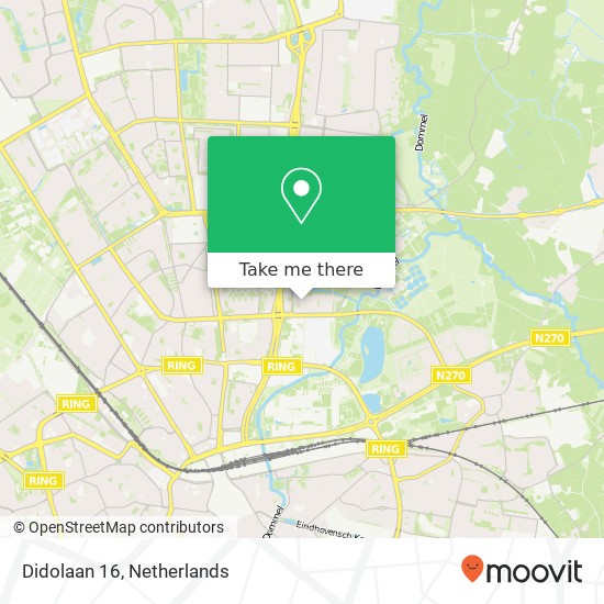 Didolaan 16, 5631 BH Eindhoven kaart