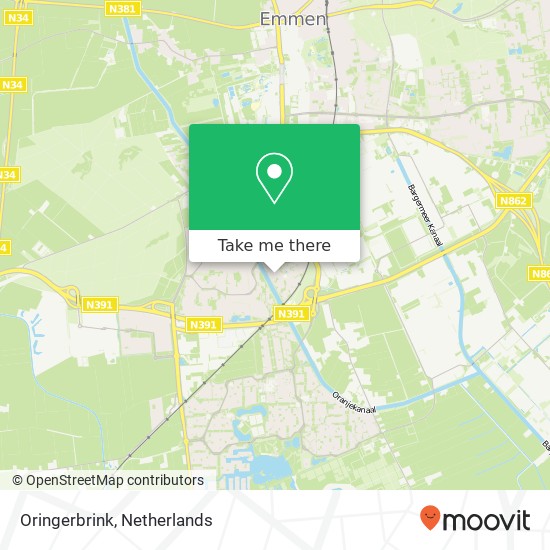 Oringerbrink, Oringerbrink, 7812 Emmen, Nederland kaart