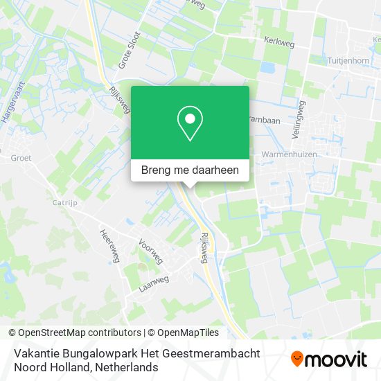 Vakantie Bungalowpark Het Geestmerambacht Noord Holland kaart