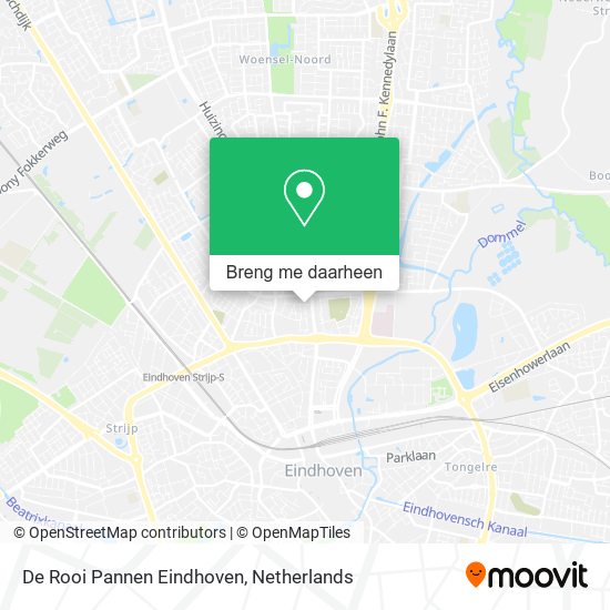 De Rooi Pannen Eindhoven kaart
