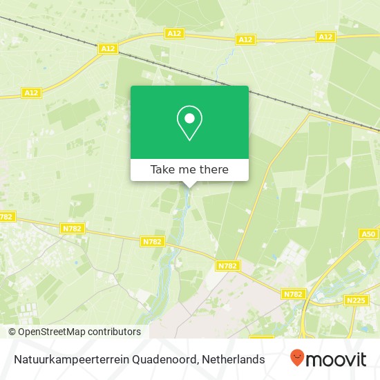 Natuurkampeerterrein Quadenoord kaart